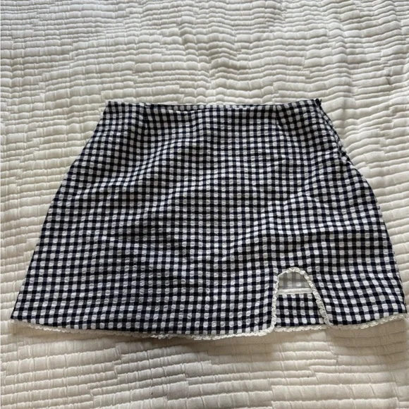 【GLOWNY】24SS U BABY GINGHAM SKIRT Glowny U BABY GINGHAM SKIRT (NAVY)